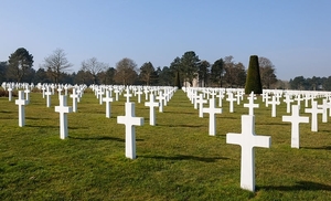 Normandie _Amerikaans kerkhof in Colleville-sur-Mer 2.