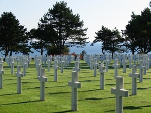 Normandie _Amerikaans kerkhof in Colleville-sur-Mer.