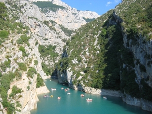Provence _Gorges du Verdon _De kloof nabij het Lac de Sainte-Croi