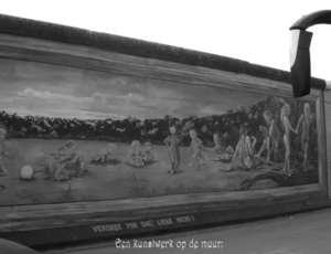 kunstwerk op de muur; berlijn