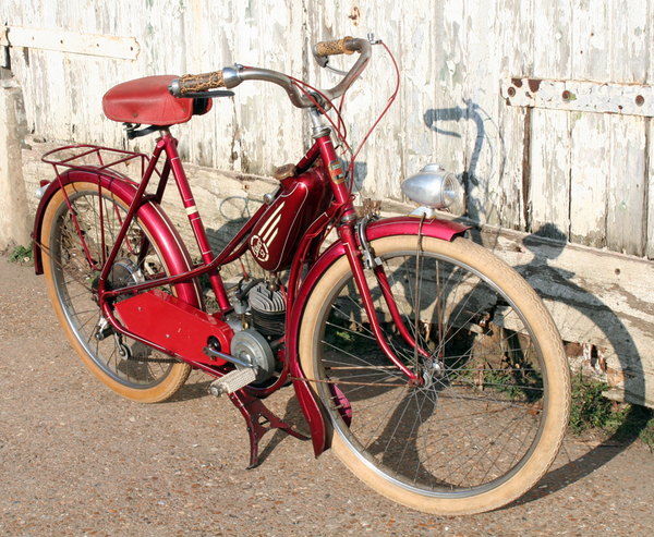 Poulain motor op Selection fiets 1952
