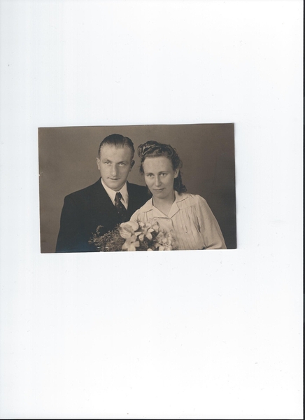 huwelijksfoto van pa en ma