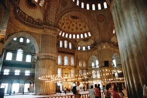 1 Istanbul  blauwe moskee binnen