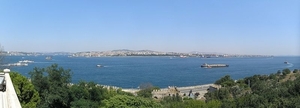1 Istanbul  Bosphorus zicht van af Topkapi paleis