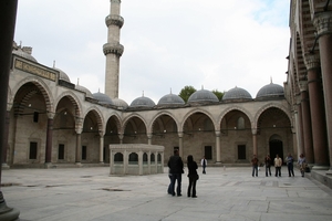 1 Istanbul  Süleymaniye moskee binnenplein