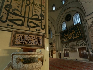 8 Bursa groene moskee  Ulu Camii  binnnen