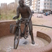 Koksijde Man met fiets  Van Huffel