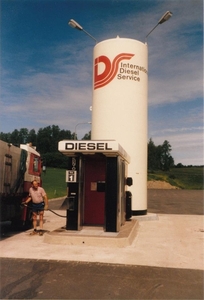 Diesel tanken in Landskrona - Zweden