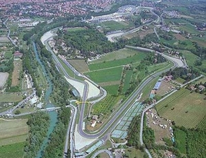 San Marino_zicht  op Imola race-circuit