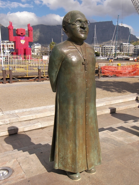 Kaapstad Waterfront Desmond Tutu