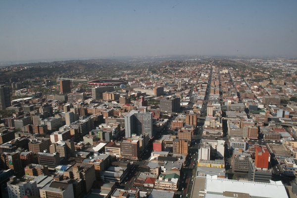 Johannesburg vanop 50ste verdieping Carlton Centre