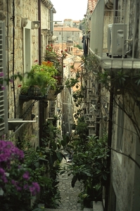 2g_KRO_Dubrovnik  _oude stad met smalle straatjes