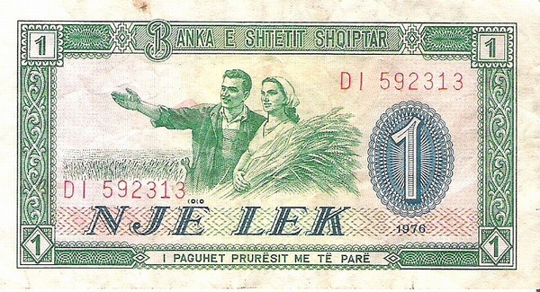 Albani 1976 1 Lek a