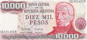 Argentini 1979 10.000 Pesos a