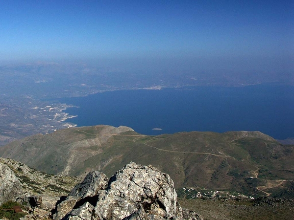 4 Agios Nikolaos omgeving  zeezicht vanaf de bergen