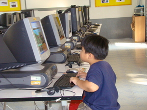 Kinderen leren computeren