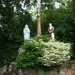 036-Kristusbeeld aan kerkhof in Loonbeek