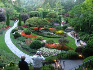7i Vancouver Island, Butchart Gardens, de verzonken tuin