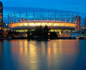 9 Vancouver _BC Place, stadion van de BC Lions en Vancouver White