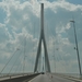 Pont de Normandie in Honfleur, langste tuibrug in Europa