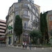 Montpellier, een gevel herschildert op een huis