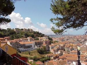2 Lissabon _Sao Jorge kasteel _vertezicht op de burcht