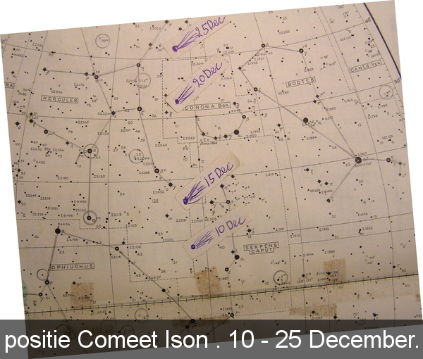 komeet ison,10-25 December