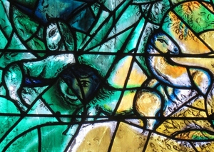Detail glasraam