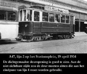 A 47 Lijn 2 Stationsplein Haarlem 19-04-1934