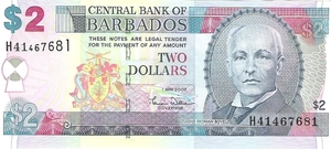 Barbados 2007 2 Dollars a