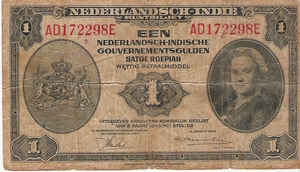 Nederlandsch Indi 1943 1 Gulden a