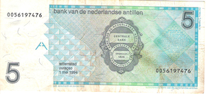 Nederlandse Antillen 1994 5 Gulden b