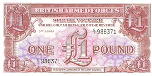 British Armed Forces  1956 1 Pound a
