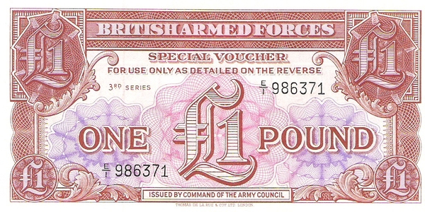 British Armed Forces  1956 1 Pound a