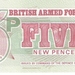 British Armed Forces  1972 5 New Pence a