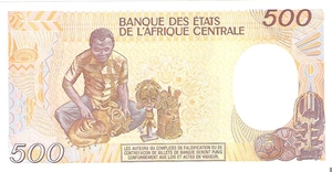 Centraal Afrikaanse Republiek 1987 500 Francs b