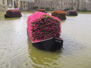 Bloemenboot in de Hofvijver
