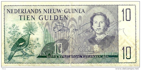 Ned. Nieuw Guinea 10 Gulden