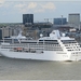 Cruiseship Ocean Princess Leaving Antwerp ...