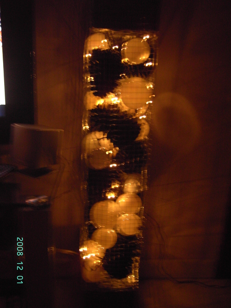 kerstbalk verlichting denappels kerstballen