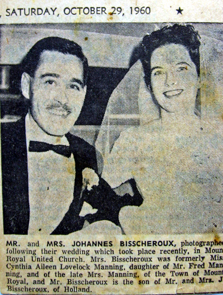 John Bisscheroux and Cynthia Manning 1960