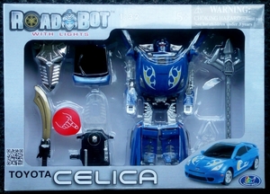 HappyWell Road-Bot 1op32 Toyota Celica blue&Lights P1390191