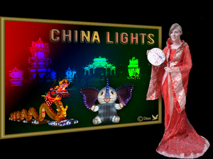 Project China Lights .Met ons kleindochter Lise - Lotte als model