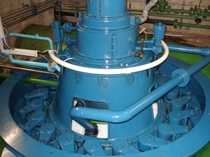 water gedeelte van nog werkende turbine
