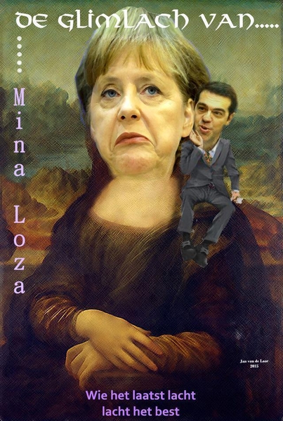Anja Merkel, Duitse bondskanselier, Alexis Tsipras, Griekse Premier, janvandelaarweert