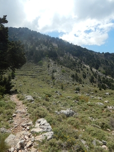 bergpad van Omalos naar Agia Irini