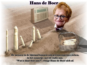 Hans de Boer, karikatuur, Politieke uitspraak, LABBEKAK