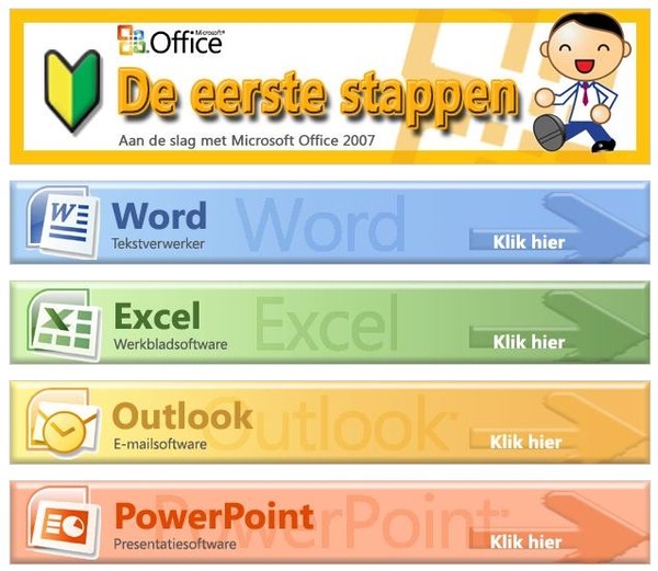 Eerste stappen Word Excel Outlook PowerPoint