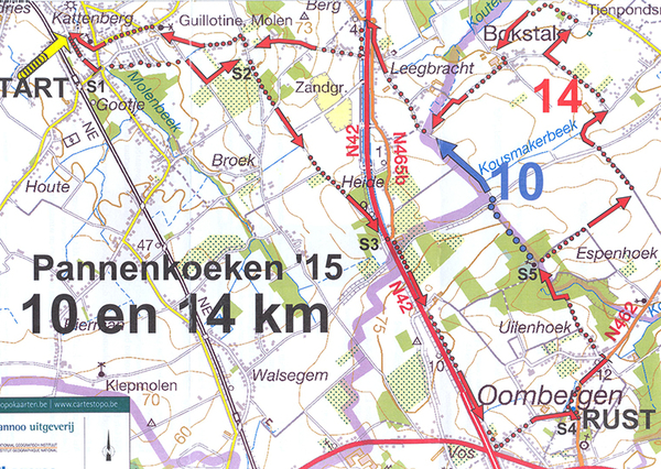 land van rhode pannenkoekenwandeling balegem