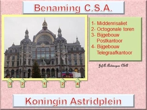 CSA-KA: Benaming gevel van Koningin Astridplein.